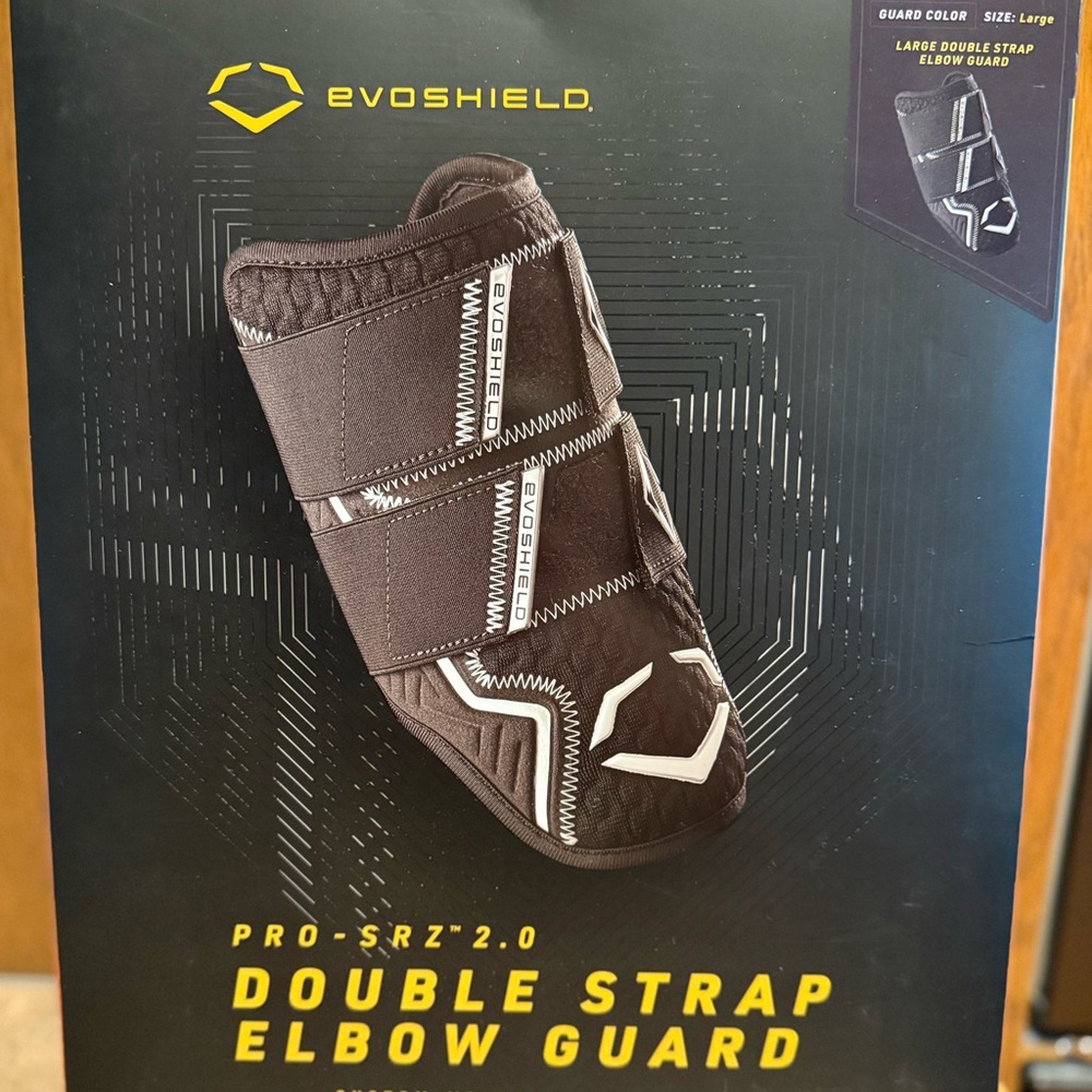EvoShield Black Double Strap Elbow Guard